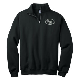 Garnett Place JERZEES Unisex Nublend Cadet Collar Sweatshirt-Black