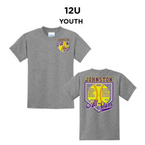 Johnston Youth Short Sleeve Tee-Athletic heather 12U