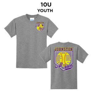 Johnston Youth Short Sleeve Tee-Athletic Heather 10U