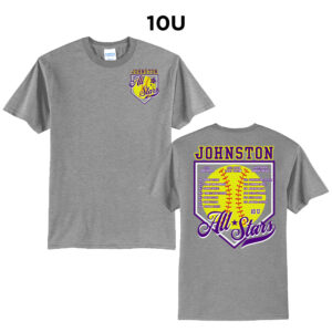Johnston Unisex Short Sleeve Tee-Athletic heather 10U