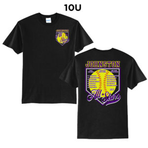 Johnston Unisex Short Sleeve Tee-Black 10U