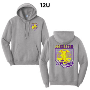Johnston Unisex Fleece Hooded Sweatshirt-Athletic heather 12 U