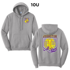 Johnston Unisex Fleece Hooded Sweatshirt-Athletic heather 10U