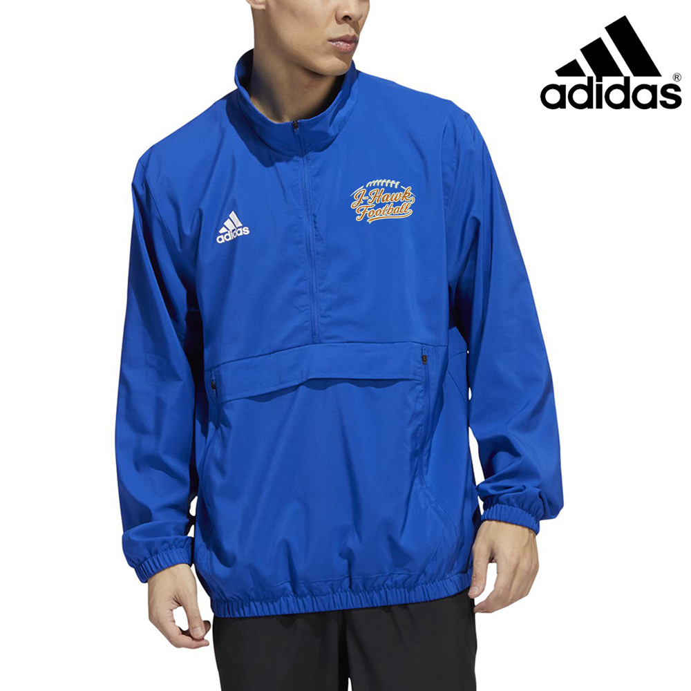 Jesup Football Coach Adidas Stadium 1/4 zip woven pullover - ROYAL