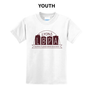 Lyons Business Youth Short Sleeve Tee-White