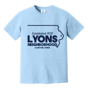 Lyons Business Comfort Colors Pigment Dyed Short Sleeve Shirt Unisex-Hydrangea