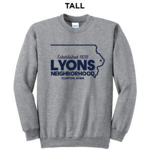 Lyons Business Tall Fleece Crewneck Sweatshirt-Athletic Heather