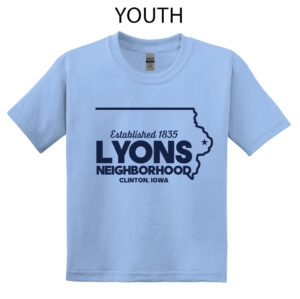 Lyons Business Youth Short Sleeve Tee-Light Blue