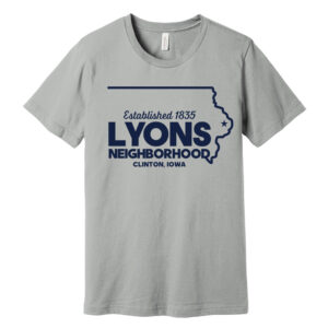 Lyons Business Bella and Canvas Unisex Jersey Short Sleeve Tee-Silver