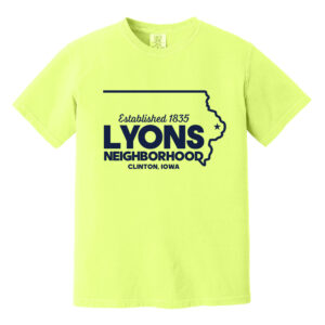 Lyons Business Comfort Colors Heavyweight Ring Spun Tee Unisex-Neon Lemon