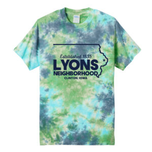 Lyons Business Unisex Crystal Tie-Dye Tee-Earth