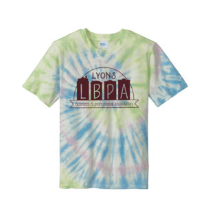 Lyons Business Unisex Essential Tie-Dye Tee-Watercolor Spiral