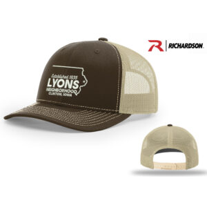Lyons Business Richardson Pro Crown Mesh Back Adjustable back cap Split-Brown/khaki