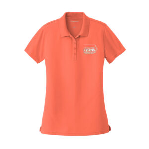 Lyons Business Port Authority Ladies Dry Zone UV Micro Mesh Polo-Coral