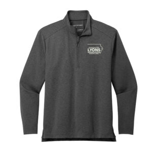 Lyons Business Port Authority C-FREE Double Knit 1/4-Zip Men-Grey Steel Heather