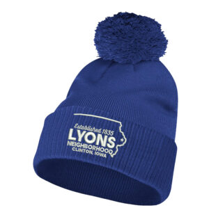 Lyons Business Adidas Solid Cuffed Pom Beanie Stocking Cap – Team Royal Blue