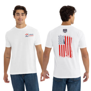 Louie Lends Next Level Apparel Adult Tri-Blend Tee – White
