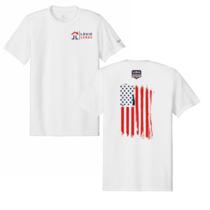 Louie Lends Nike Swoosh Sleeve rLegend Tee – White