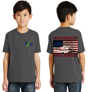 Liqui Grow Youth Short Sleeve Tee-Charcoal