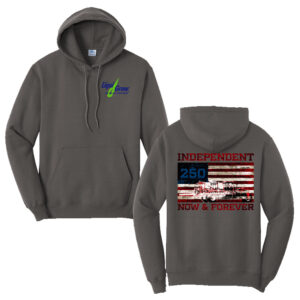 Liqui Grow Unisex Fleece Hooded Sweatshirt-Charcoal