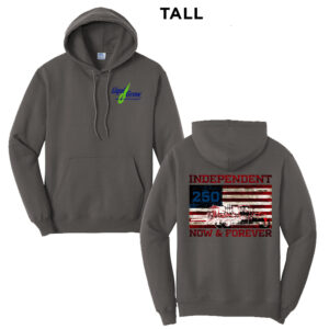 Liqui Grow Tall Fleece Hooded Sweatshirt-Charcoal