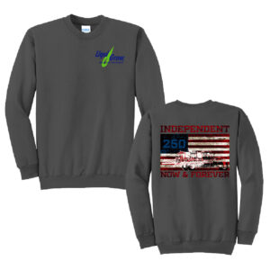 Liqui Grow Unisex Fleece Crewneck Sweatshirt-Charcoal