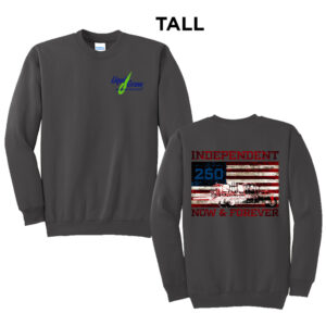 Liqui Grow Tall Fleece Crewneck Sweatshirt-Charcoal