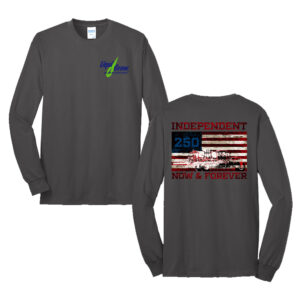 Liqui Grow Unisex Cotton Long Sleeve Tee-Charcoal
