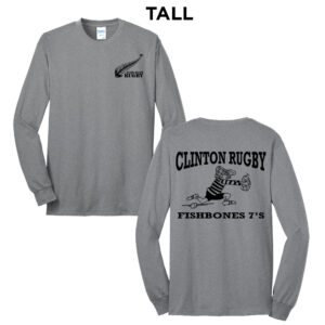 Muddy River Rugby Tall Long Sleeve Cotton Tee-Athletic Heather