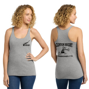 Muddy River Rugby Rah Rah Next level Ladies’ Triblend Racerback Tank-Premium Heather