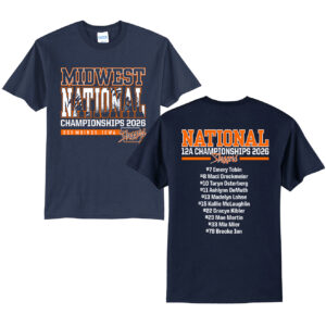 Midwest Sluggers Unisex Short Sleeve Tee-navy
