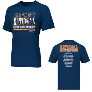 Midwest Sluggers Men performance T shirt-Navy