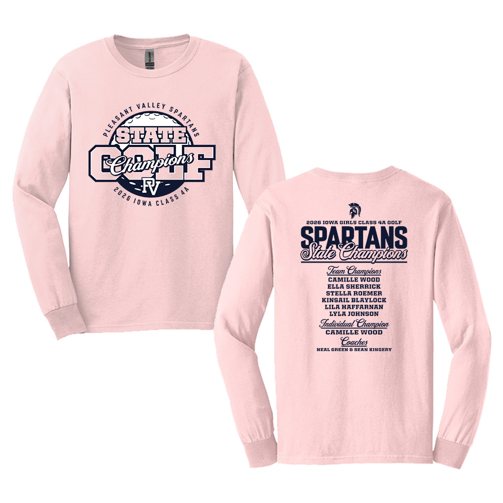 PV Girls Golf State Champs Unisex Ultra Cotton Long-Sleeve T-Shirt-Light Pink