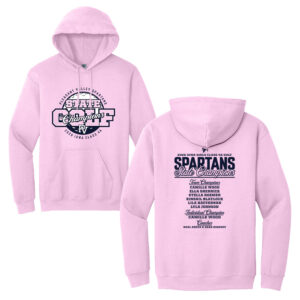 PV Girls Golf State Champs Unisex Fleece Hooded Sweatshirt-Light Pink