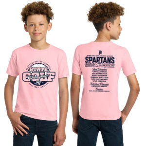 PV Girls Golf State Champs Youth Short Sleeve Tee-Light Pink