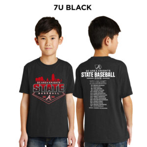 Knights State BB Youth Short Sleeve Tee-Black 7U BLACK