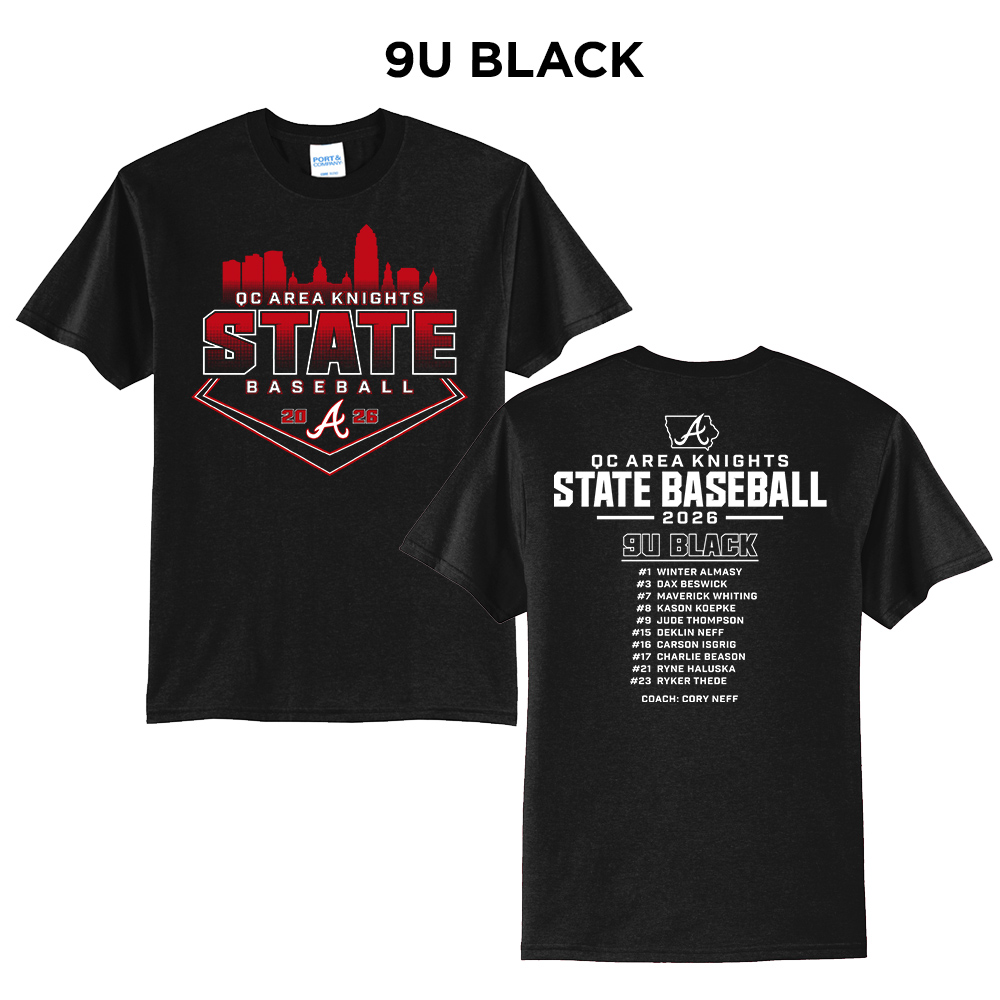 Knights State BB Unisex Short Sleeve Tee-Black 9U BLACK