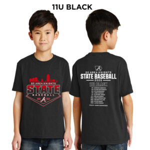 Knights State BB Youth Short Sleeve Tee-Black 11U BLACK