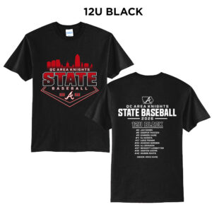 Knights State BB Unisex Short Sleeve Tee-Black 12U BLACK