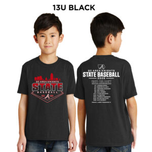 Knights State BB Youth Short Sleeve Tee-Black 13U BLACK