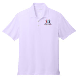 Rolling Hills Port Authority Men City Stretch Flat Knit Polo-Bright Lavender