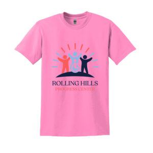 Rolling Hills Unisex Short Sleeve Tee-Azalea