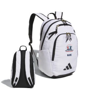 Rolling Hills adidas Defender 5 Backpack-White/Gold Metallic/Black