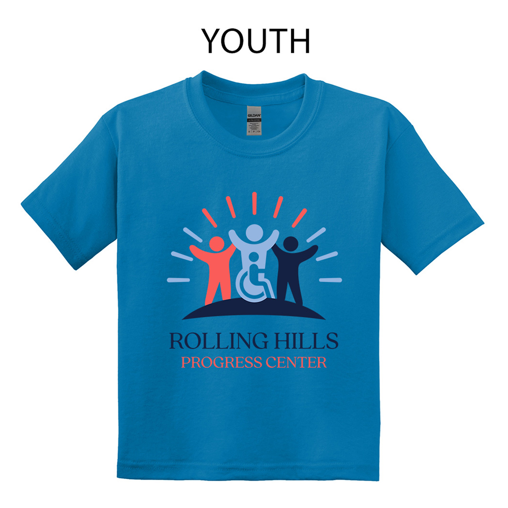 Rolling Hills Youth Short Sleeve Tee-Sapphire