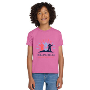 Rolling Hills Youth Basic Unisex Basic Tee-Azalea