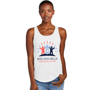 Rolling Hills District Women’s Relaxed Tri Blend Relxed Tank-White