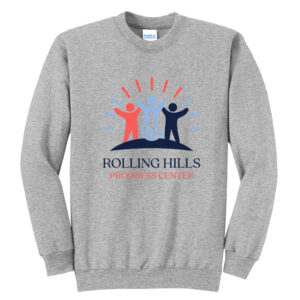 Rolling Hills Unisex Fleece Crewneck Sweatshirt-Athletic Heather