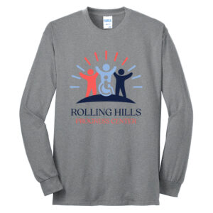Rolling Hills Unisex Cotton Long Sleeve Tee-Athletic Heather