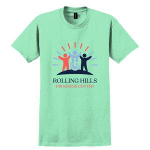 Rolling Hills Unisex Cotton Short Sleeve Tee-Mint