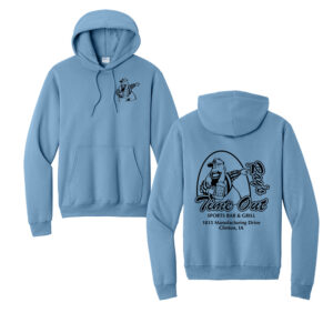 Rays Timeout Unisex Fleece Hooded Sweatshirt-Tundra Blue